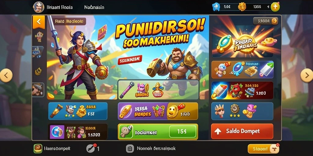 Ilustrasi level yang penuh tantangan.