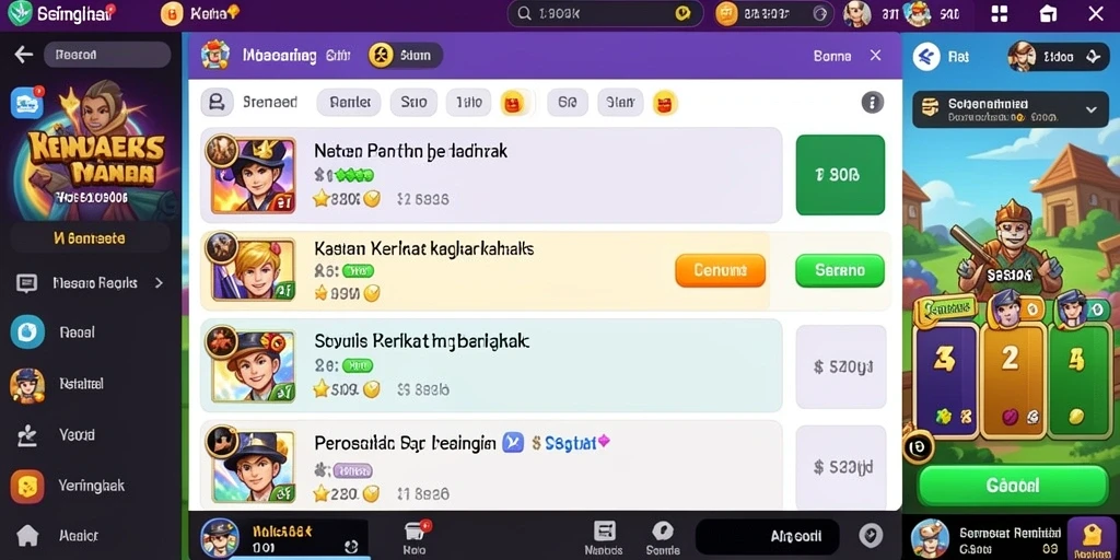 Leaderboard dengan peringkat pemain terbaik.